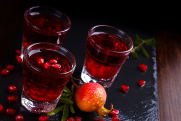 Delicious pomegranate cocktail
