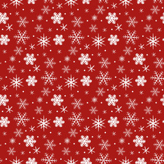 Seamless pattern with snowflakes for your design.