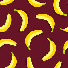 vector banana seamless pattern