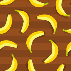 vector banana seamless pattern