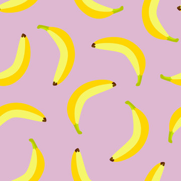 vector banana seamless pattern