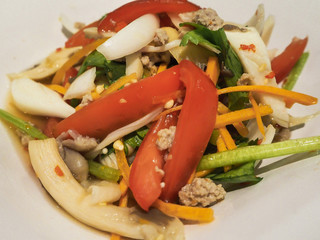Minced pork with red chilli