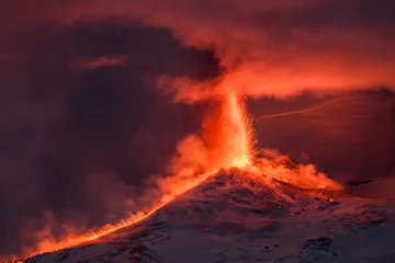 Foto op Canvas Volcano Etna eruption © Wead