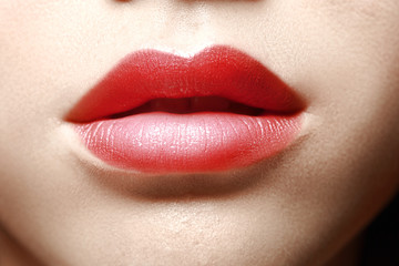 sensual red lips