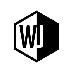 INITIAL hexsagonal HALF LOGO