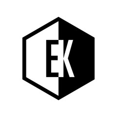 INITIAL hexsagonal HALF LOGO