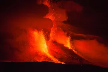 Fototapeten Vulkan Ätna Ausbruch © Wead