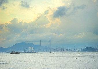 Fototapeta na wymiar Hong Kong bay