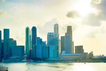 Fototapeta premium Skyline of Singapore