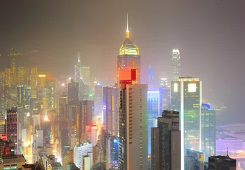 Fotobehang  Hong Kong financial center © joyt