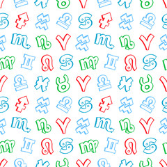 seamless zodiac signs