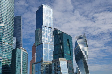 Obraz premium Moscow, Russia - August 26, 2016: Tower of the Moscow international business center 