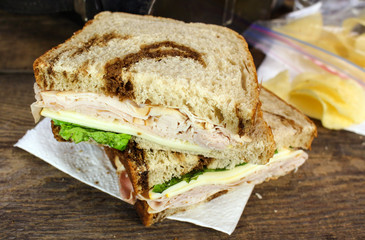 Sandwich with Potato Chips