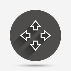 Fullscreen sign icon. Arrows symbol.