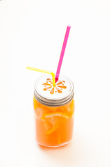 cocktail in a jar with lid