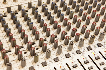 Music studio mix console