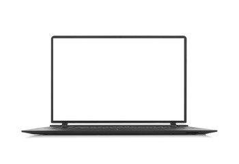 Fototapeta premium Laptop isolated on white.