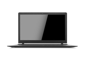 Laptop isolated on white.