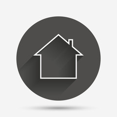 Home sign icon. Main page button. Navigation