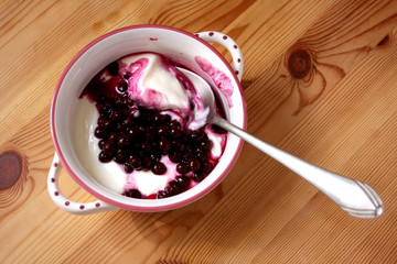 Joghurt mit Blaubeeren