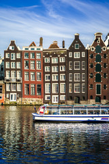 Naklejka premium Miasto Amsterdam
