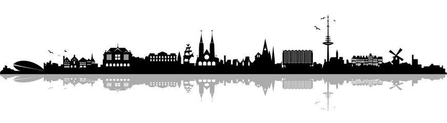 Obraz premium Skyline Bremen