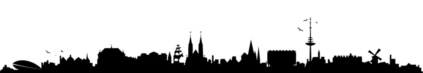 Fototapeta premium Skyline Bremen