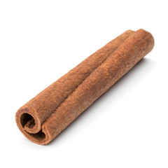 cinnamon stick spice isolated on white background closeup