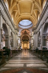 Fototapeta na wymiar Interiér Cathedral of Palermo, Sicily, Itálie
