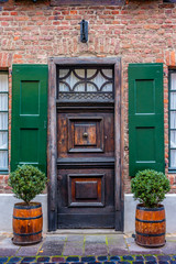 Naklejka premium 7988 Krefeld - Linn - historische Tür