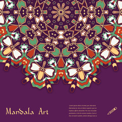 Vector . mandala. Decor for your design, lace ornament.  abstract pattern, oriental style