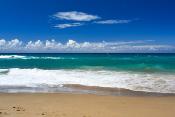 Corfu ionian sea waves and clouds 