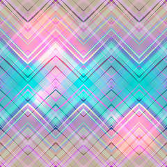 Ethnic zigzag pattern, seamless vector background