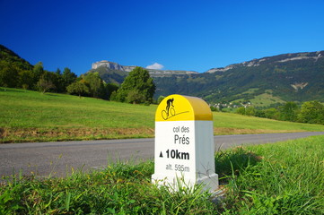 borne kilométrique pour vélo