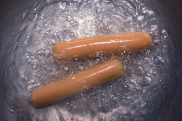 boiled sausages