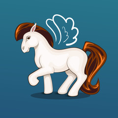 Illustration of beautiful pony