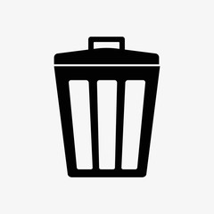Garbage bin icon