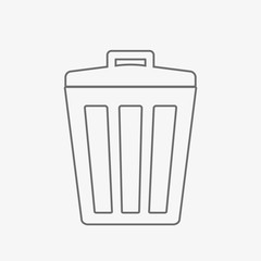 Garbage bin icon