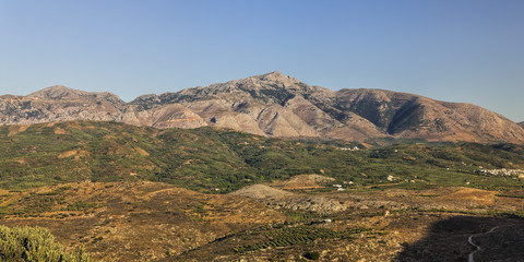 Mountain landscape, inland mountains and landscape in Mediterran