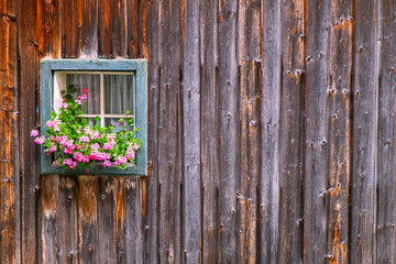 Window at a farmhouse