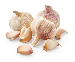Garlic isolated on white background