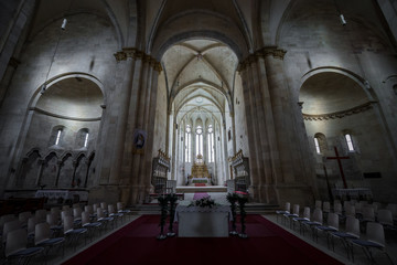 Fototapeta premium Interior of St. Michael's Cathedral in Citadel of Alba Iulia city in Romania