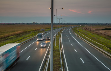 Highway by evening