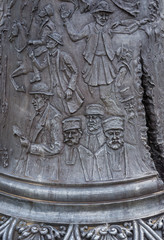 Bell at University Square in Citadel of Alba Iulia city in Romania