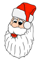 Vector Santa Face