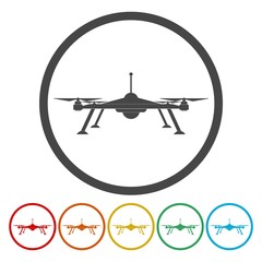 Drone Icon. Drone sign. Drone symbol