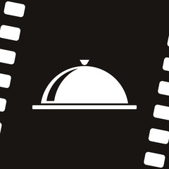 Fototapeta premium Food cover icon