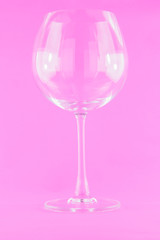 wine glass Pink background