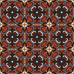 tiled pattern ethnic floral print 
