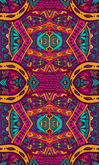 ethnic geometric colorful seamless tribal  pattern 